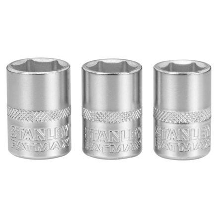 Jeu de douilles 1/4’’ 6 pans 11-12-13 mm - Fatmax - 3 pièces - FMMT17092-0 - STANLEY FATMAX