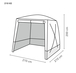 TENTE DE CHANTIER 210 x 210 x 200 cm MONTAGE RAPIDE TROTEC - HAUTEUR 2 M - 210KE