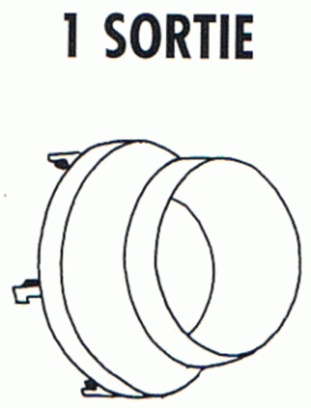 SOVELOR-TETE DE SOUFFLAGE 1 SORTIE POUR CHAUFFAGE EC , ECS , ET AERO Diam. 300 mm-ACC191