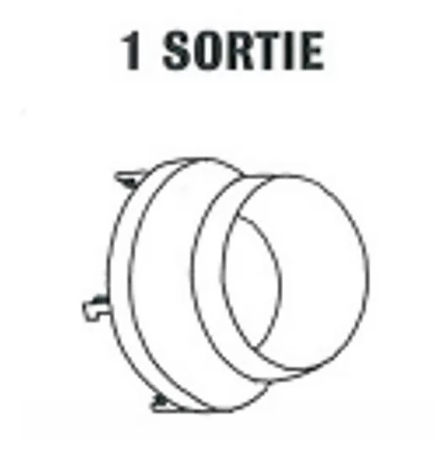 Départ de Gaine 1 Sortie diamètre 310mm pour HPV20 - SOVELOR - ACC2002 -