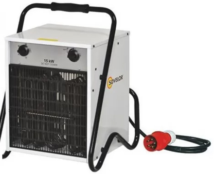 Chauffage mobile aérotherme électrique triphasé SOVELOR - B15C