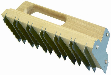 CHEMIN DE FER PLAT 300x20MM (LAMES DENTEES Pas de 2mm) TALIAPLAST - 301420