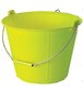 Seau PRO JAUNE FLUO TALIAPLAST 13 litres anse Ø6.3mm - 310137