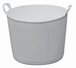 AUGE PLASTIQUE CAPAZO 42 LITRES BLANCHE RENFORCEE TALIAPLAST - 310211