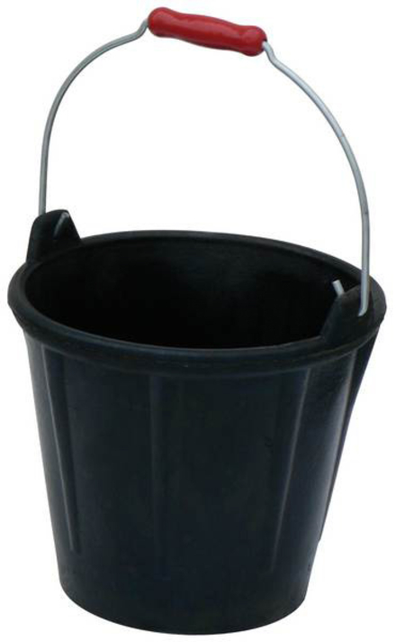 SEAU CAOUTCHOUC ARME 12 LITRES ALLEGE POIGNEE PRO TALIAPLAST - 320168