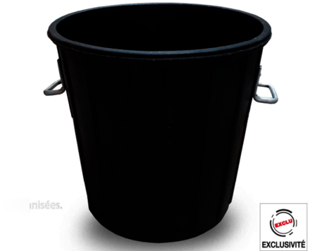 POUBELLE DE CHANTIER 75 LITRES ALLEGEE CAOUTCHOUC TALIAPLAST - 330203