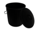 POUBELLE DE CHANTIER 75 LITRES ALLEGEE CAOUTCHOUC TALIAPLAST - 330203