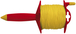 CORDEAU SUR ENROULEUR TALIAPLAST 100M FIL 1,5MM TRESSE JAUNE -400440