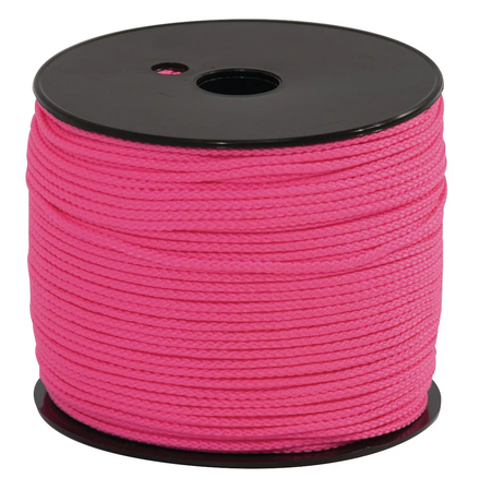 Cordeau polypro tresse rose fluo 200m fil 3mm TALIAPLAST - 400519