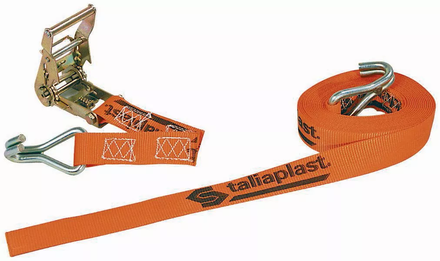 SANGLE D'ARRIMAGE A CLIQUET ORANGE 6MX35MM TALIAPLAST - 402200