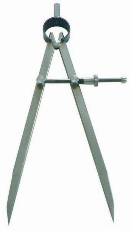 COMPAS A RESSORT A POINTES 100MM ACIER POLI TALIAPLAST - 402502
