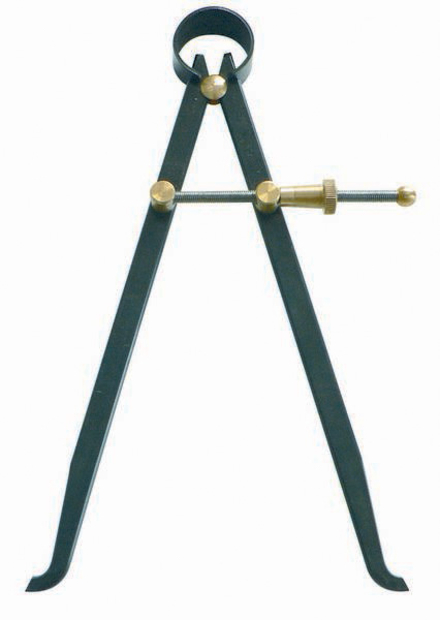 COMPAS A RESSORT INTERIEUR 100MM ACIER BRUNI TALIAPLAST - 402611