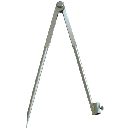 Compas à charnière porte-crayon 310mm acier poli - TALIAPLAST - 402824