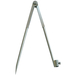 Compas à charnière porte-crayon 310mm acier poli - TALIAPLAST - 402824