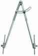 COMPAS A CHARNIERE POINTES RAPPORTEES 1/4 CERCLE 250MM TALIAPLAST - 402933