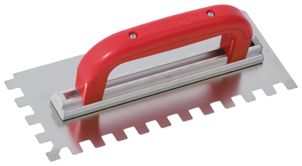 Platoir a colle inox 28x11 dents carrees 12mm TALIAPLAST - 441430