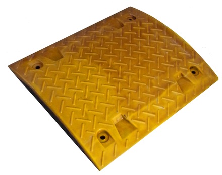 Ralentisseurs de limitation de vitesse en zones privées rectangulaire jaune 50 cm TALIAPLAST - 520503