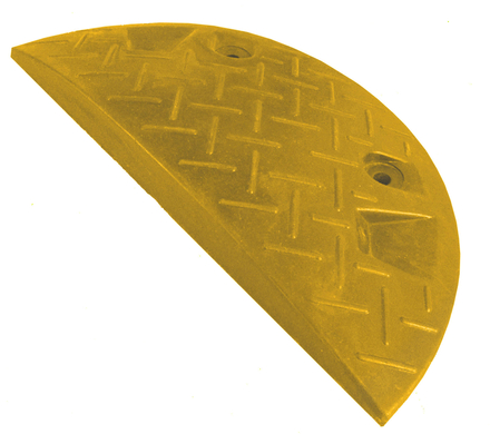 Ralentisseurs de limitation de vitesse en zones privées demi-rond jaune 22 cm TALIAPLAST - 520505