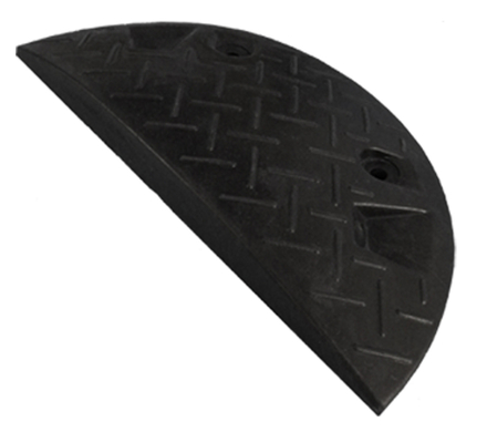 Ralentisseurs de limitation de vitesse en zones privées demi-rond noir 22 cm TALIAPLAST - 520506
