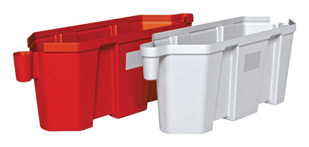 SEPARATEUR DE VOIES ROUGE 100X56X50CM (EMPILABLE) TALIAPLAST - 520522