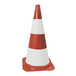 CÔNE CAOUTCHOUC TALIAPLAST HAUTEUR 52 CM ROUGE ET BLANC- 520701