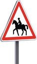 Panneau permanent A15c 1000 c1 passage de cavaliers TALIAPLAST - 521305