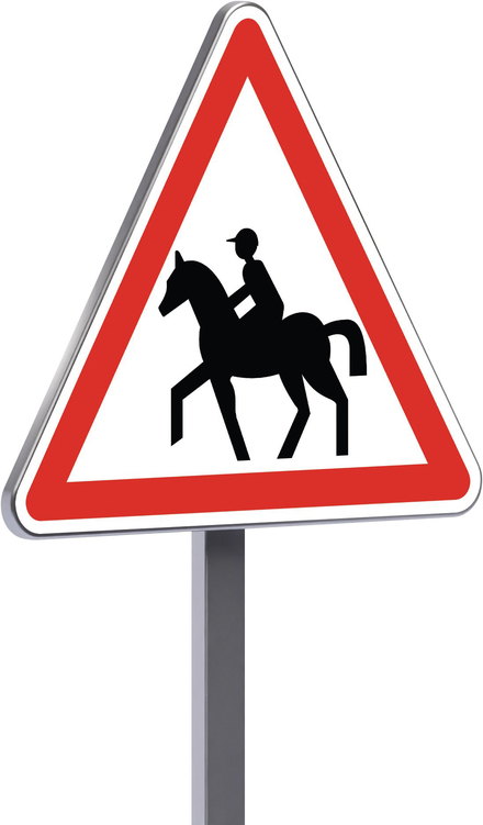 Panneau permanent A15c 1000 c2 passage de cavaliers TALIAPLAST - 521355