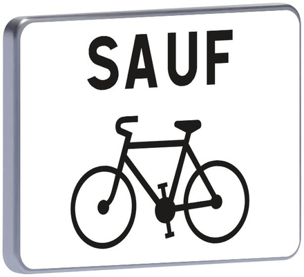 Panneau permanent M9v2 sauf velo 500x350 c1 TALIAPLAST - 521413