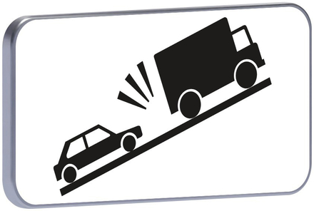 Panneau permanent M9j2 risque de collision véhicules lents en montée 700x350 c1 TALIAPLAST - 521437