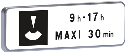 Panneau permanent M6c 700x200 c1 stationnement avec disque TALIAPLAST - 521448