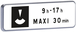 Panneau permanent M6c 700x200 c1 stationnement avec disque TALIAPLAST - 521448