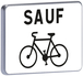 Panneau permanent M9v2 sauf velo 500x350 c2 TALIAPLAST - 521513