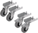 Kit 4 roulettes (2 avec freins) pour rack a panneaux TALIAPLAST - 521829
