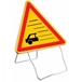 Panneau de signalisation AK32 1000 classe T1 BROUILLARD + PIED - TALIAPLAST - 522013