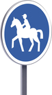 Panneau permanent B22c 450 c2 chemin obligatoire pour cavaliers TALIAPLAST - 522678