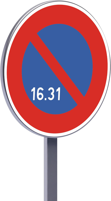 Panneau stationnement interdit du 16 à la fin du mois - B6a3