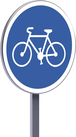 Panneau permanent B22a 650 c2 piste ou bande obligat. pour les cycles sans side-car ou remorque TALIAPLAST - 522776