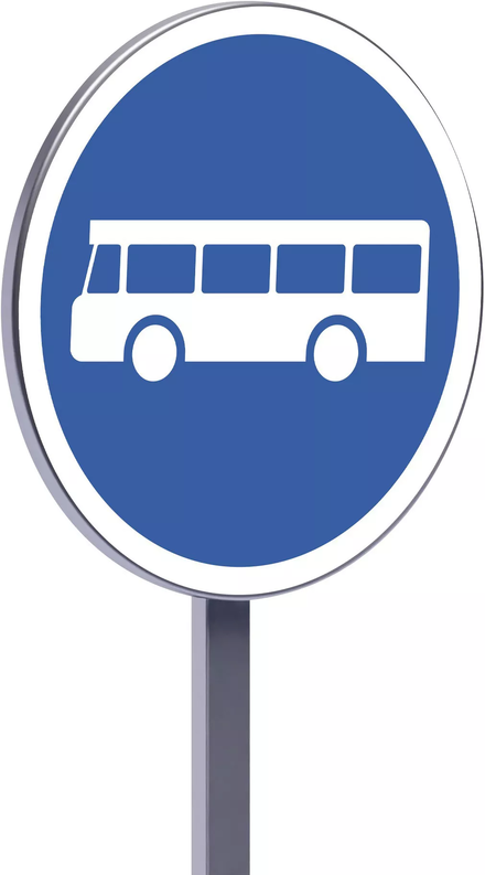 Panneau permanent B27a 650 c2 voie réservée aux transports en commun TALIAPLAST - 522780