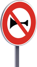 Panneau permanent B16 850 c1 signaux sonores interdits TALIAPLAST - 522816