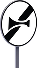 Panneau permanent B35 850 c2 fin d'Panneau d'interdiction de l'usage de l'avertisseur sonore TALIAPLAST - 522870