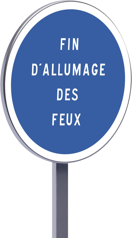 Panneau permanent B49 850 c2 fin d'allumage des feux TALIAPLAST - 522888