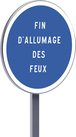 Panneau permanent B49 850 c2 fin d'allumage des feux TALIAPLAST - 522888