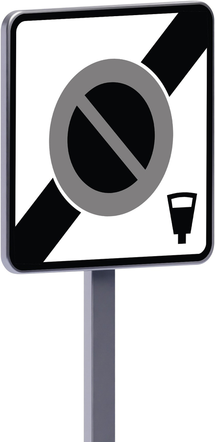 Panneau permanent B50d 700x700 c1 sortie d'une zone à stationnement payant TALIAPLAST - 522929