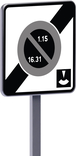 Panneau permanent B50e 500x500 c2 sortie zone de stationnement alt. semi mensuelle durée limitée TALIAPLAST - 522950
