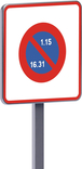 Panneau permanent B6b2 700x700 c2 entrée zone de stationnement alternee semi mensuelle TALIAPLAST - 522962