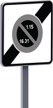 Panneau permanent B50b 700x700 c2 sortie zone de stationnement alternée semi mensuelle TALIAPLAST - 522967