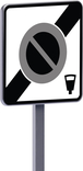 Panneau permanent B50d 700x700 c2 sortie d'une zone à stationnement payant TALIAPLAST - 522969