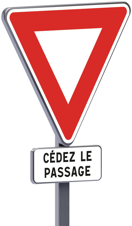 AB3a + M9c-500-Classe 2-Cédez le passage TALIAPLAST - 523351