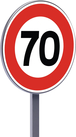 B14-450-Classe 1-Limitation de vitesse à 70km/h TALIAPLAST - 523532