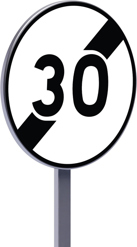 B33-450-Classe 2-Fin de limitation de vitesse à 30km/h TALIAPLAST - 523536